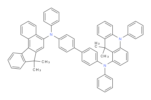 N4-(9,9-dimethyl-10-phenyl-9,10-dihydroacridin-1-yl)-N4'-(7,7-dimethyl-7H-benzo[c]fluoren-5-yl)-N4,N4'-diphenyl-[1,1'-biphenyl]-4,4'-diamine
