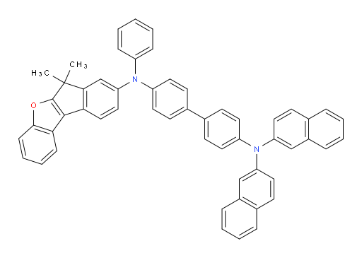 N4-(6,6-dimethyl-6H-indeno[2,1-b]benzofuran-8-yl)-N4',N4'-di(naphthalen-2-yl)-N4-phenyl-[1,1'-biphenyl]-4,4'-diamine