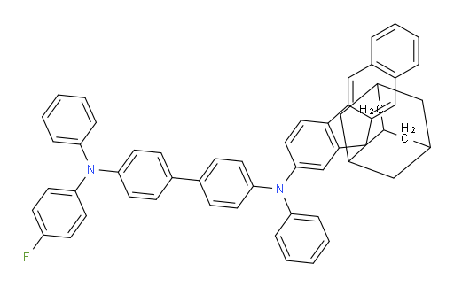 N4-(4-fluorophenyl)-N4,N4'-diphenyl-N4'-(spiro[adamantane-2,11'-benzo[b]fluoren]-2'-yl)-[1,1'-biphenyl]-4,4'-diamine