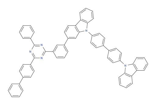 9-(4'-(9H-carbazol-9-yl)-[1,1'-biphenyl]-4-yl)-2-(3-(4-([1,1'-biphenyl]-4-yl)-6-phenyl-1,3,5-triazin-2-yl)phenyl)-9H-carbazole