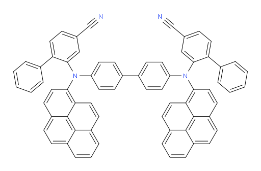2,2''-([1,1'-biphenyl]-4,4'-diylbis(pyren-1-ylazanediyl))bis(([1,1'-biphenyl]-4-carbonitrile))