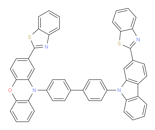 2-(benzo[d]thiazol-2-yl)-10-(4'-(2-(benzo[d]thiazol-2-yl)-9H-carbazol-9-yl)-[1,1'-biphenyl]-4-yl)-10H-phenoxazine