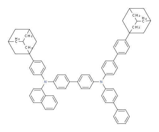 N4-([1,1'-biphenyl]-4-yl)-N4-(4'-(adamantan-1-yl)-[1,1'-biphenyl]-4-yl)-N4'-(4-(adamantan-1-yl)phenyl)-N4'-(naphthalen-1-yl)-[1,1'-biphenyl]-4,4'-diamine