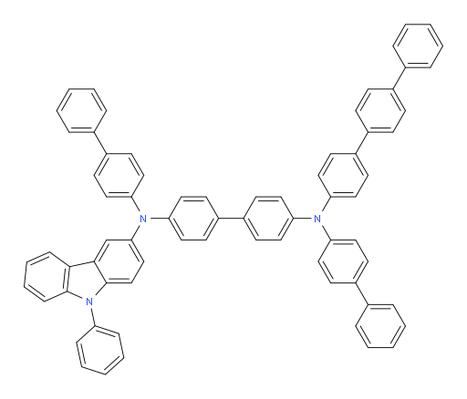 N4,N4'-di([1,1'-biphenyl]-4-yl)-N4-([1,1':4',1''-terphenyl]-4-yl)-N4'-(9-phenyl-9H-carbazol-3-yl)-[1,1'-biphenyl]-4,4'-diamine