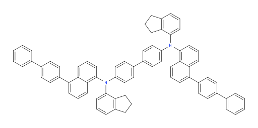 N4,N4'-bis(5-([1,1'-biphenyl]-4-yl)naphthalen-1-yl)-N4,N4'-bis(2,3-dihydro-1H-inden-4-yl)-[1,1'-biphenyl]-4,4'-diamine