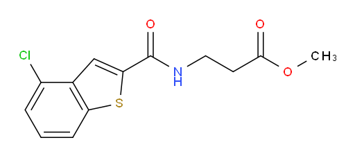 methyl 3-(4-chlorobenzo[b]thiophene-2-carboxamido)propanoate