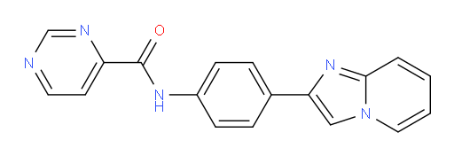 N-(4-(imidazo[1,2-a]pyridin-2-yl)phenyl)pyrimidine-4-carboxamide