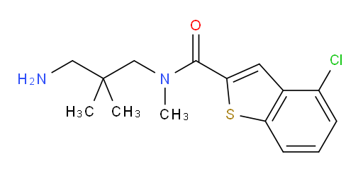 N-(3-amino-2,2-dimethylpropyl)-4-chloro-N-methylbenzo[b]thiophene-2-carboxamide