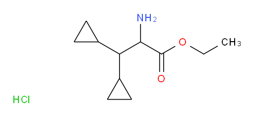 ethyl 2-amino-3,3-dicyclopropylpropanoate hydrochloride