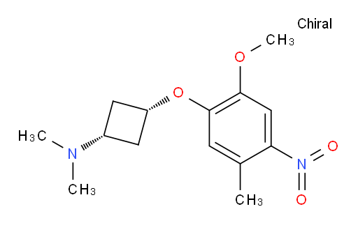 (1s,3s)-3-(2-methoxy-5-methyl-4-nitrophenoxy)-N,N-dimethylcyclobutanamine