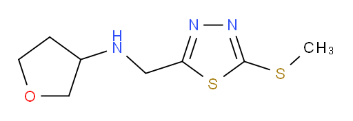 N-((5-(methylthio)-1,3,4-thiadiazol-2-yl)methyl)tetrahydrofuran-3-amine