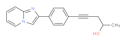 5-(4-(imidazo[1,2-a]pyridin-2-yl)phenyl)pent-4-yn-2-ol