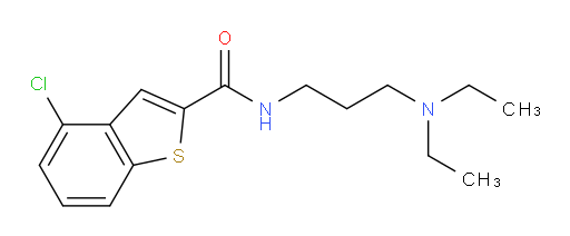 4-chloro-N-(3-(diethylamino)propyl)benzo[b]thiophene-2-carboxamide