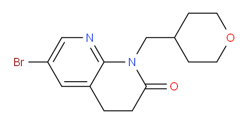 6-bromo-1-((tetrahydro-2H-pyran-4-yl)methyl)-3,4-dihydro-1,8-naphthyridin-2(1H)-one