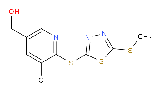 (5-methyl-6-((5-(methylthio)-1,3,4-thiadiazol-2-yl)thio)pyridin-3-yl)methanol