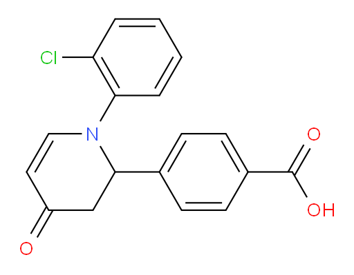 4-(1-(2-chlorophenyl)-4-oxo-1,2,3,4-tetrahydropyridin-2-yl)benzoic acid