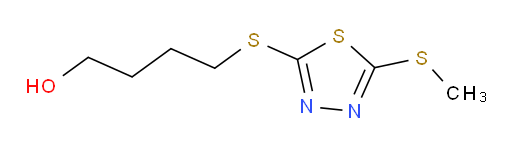 4-((5-(methylthio)-1,3,4-thiadiazol-2-yl)thio)butan-1-ol