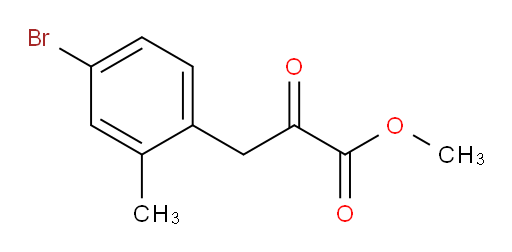 methyl 3-(4-bromo-2-methylphenyl)-2-oxopropanoate