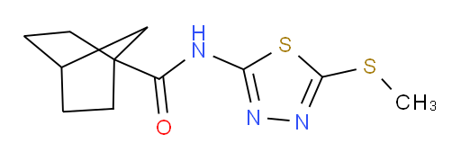 N-(5-(methylthio)-1,3,4-thiadiazol-2-yl)bicyclo[2.2.1]heptane-1-carboxamide