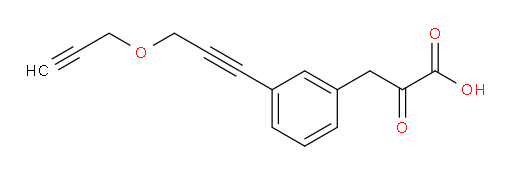 2-oxo-3-(3-(3-(prop-2-yn-1-yloxy)prop-1-yn-1-yl)phenyl)propanoic acid