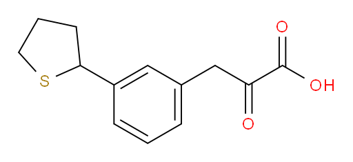 2-oxo-3-(3-(tetrahydrothiophen-2-yl)phenyl)propanoic acid