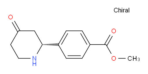(R)-methyl 4-(4-oxopiperidin-2-yl)benzoate