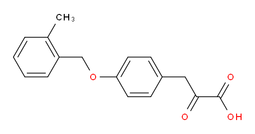 3-(4-((2-methylbenzyl)oxy)phenyl)-2-oxopropanoic acid