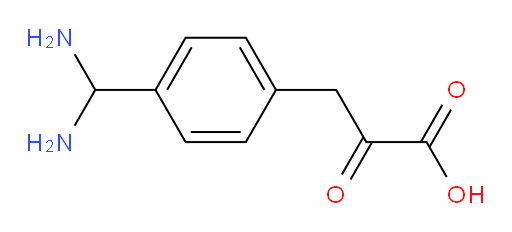 3-(4-(diaminomethyl)phenyl)-2-oxopropanoic acid