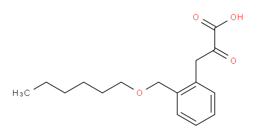 3-(2-((hexyloxy)methyl)phenyl)-2-oxopropanoic acid