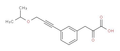 3-(3-(3-isopropoxyprop-1-yn-1-yl)phenyl)-2-oxopropanoic acid