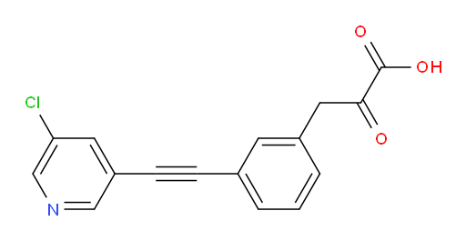 3-(3-((5-chloropyridin-3-yl)ethynyl)phenyl)-2-oxopropanoic acid
