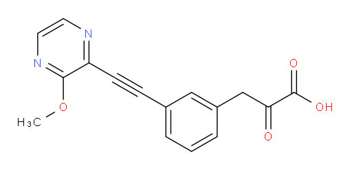3-(3-((3-methoxypyrazin-2-yl)ethynyl)phenyl)-2-oxopropanoic acid