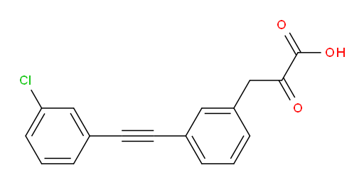 3-(3-((3-chlorophenyl)ethynyl)phenyl)-2-oxopropanoic acid