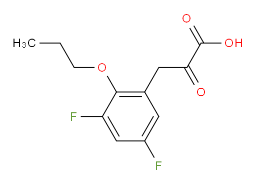 3-(3,5-difluoro-2-propoxyphenyl)-2-oxopropanoic acid