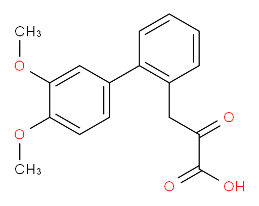 3-(3',4'-dimethoxy-[1,1'-biphenyl]-2-yl)-2-oxopropanoic acid