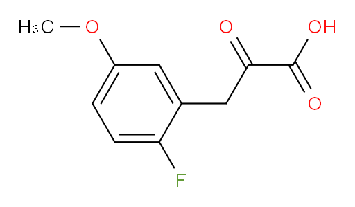 3-(2-fluoro-5-methoxyphenyl)-2-oxopropanoic acid