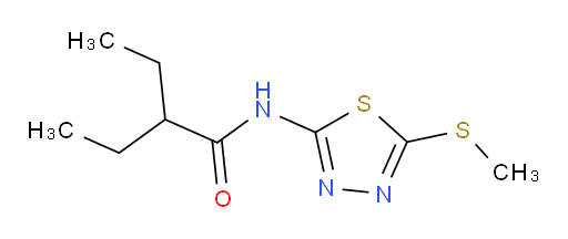 2-ethyl-N-(5-(methylthio)-1,3,4-thiadiazol-2-yl)butanamide