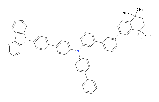 N-(4'-(9H-carbazol-9-yl)-[1,1'-biphenyl]-4-yl)-N-([1,1'-biphenyl]-4-yl)-3'-(5,5,8,8-tetramethyl-5,6,7,8-tetrahydronaphthalen-2-yl)-[1,1'-biphenyl]-3-amine