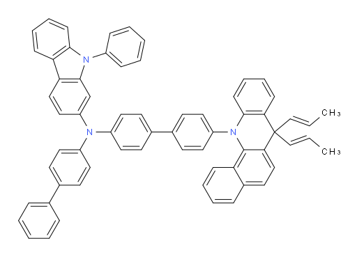 N-([1,1'-biphenyl]-4-yl)-N-(4'-(7,7-di((E)-prop-1-en-1-yl)benzo[c]acridin-12(7H)-yl)-[1,1'-biphenyl]-4-yl)-9-phenyl-9H-carbazol-2-amine
