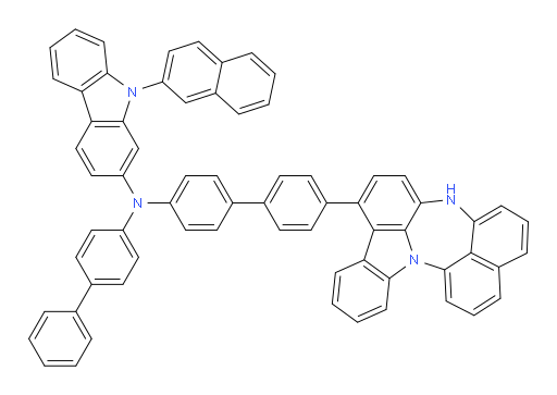 N-(4'-(4H-naphtho[1',8':5,6,7][1,4]diazepino[3,2,1-jk]carbazol-7-yl)-[1,1'-biphenyl]-4-yl)-N-([1,1'-biphenyl]-4-yl)-9-(naphthalen-2-yl)-9H-carbazol-2-amine