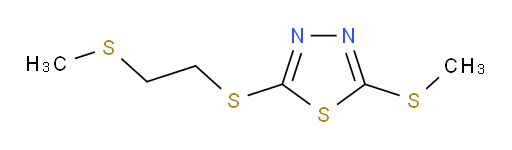 2-(methylthio)-5-((2-(methylthio)ethyl)thio)-1,3,4-thiadiazole