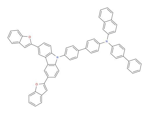 N-([1,1'-biphenyl]-4-yl)-N-(4'-(3,6-di(benzofuran-2-yl)-9H-carbazol-9-yl)-[1,1'-biphenyl]-4-yl)naphthalen-2-amine