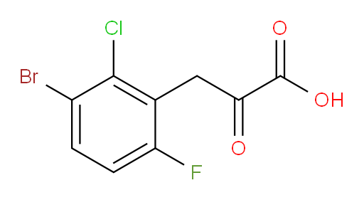 3-(3-bromo-2-chloro-6-fluorophenyl)-2-oxopropanoic acid