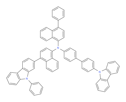 N-(4'-(9H-carbazol-9-yl)-[1,1'-biphenyl]-4-yl)-4-phenyl-N-(4-(9-phenyl-9H-carbazol-2-yl)naphthalen-1-yl)naphthalen-1-amine