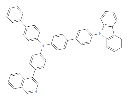 N-([1,1'-biphenyl]-4-yl)-4'-(9H-carbazol-9-yl)-N-(4-(isoquinolin-4-yl)phenyl)-[1,1'-biphenyl]-4-amine