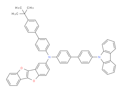 N-(4'-(9H-carbazol-9-yl)-[1,1'-biphenyl]-4-yl)-N-(4'-(tert-butyl)-[1,1'-biphenyl]-4-yl)benzofuro[3,2-b]benzofuran-3-amine