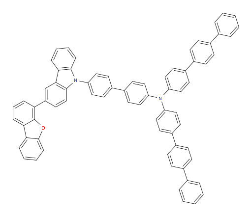 N-([1,1':4',1''-terphenyl]-4-yl)-N-(4'-(3-(dibenzo[b,d]furan-4-yl)-9H-carbazol-9-yl)-[1,1'-biphenyl]-4-yl)-[1,1':4',1''-terphenyl]-4-amine