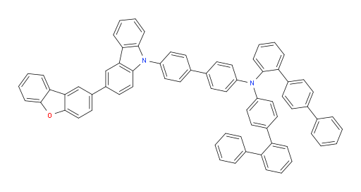 N-([1,1':4',1''-terphenyl]-2-yl)-N-(4'-(3-(dibenzo[b,d]furan-2-yl)-9H-carbazol-9-yl)-[1,1'-biphenyl]-4-yl)-[1,1':2',1''-terphenyl]-4-amine