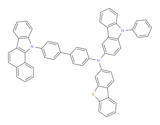 N-(4'-(11H-benzo[a]carbazol-11-yl)-[1,1'-biphenyl]-4-yl)-N-(dibenzo[b,d]thiophen-3-yl)-9-phenyl-9H-carbazol-3-amine