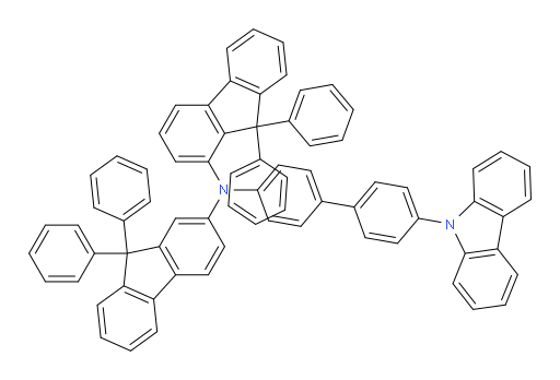 N-(4'-(9H-carbazol-9-yl)-[1,1'-biphenyl]-4-yl)-N-(9,9-diphenyl-9H-fluoren-2-yl)-9,9-diphenyl-9H-fluoren-1-amine